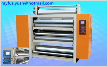 3 Layer Corrugated Cardboard Production Line / Overhead Conveyor Bridge With Vacuum Suction Stand