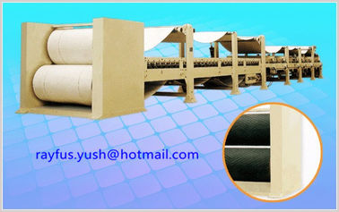 3 Layer Corrugated Cardboard Production Line / Overhead Conveyor Bridge With Vacuum Suction Stand