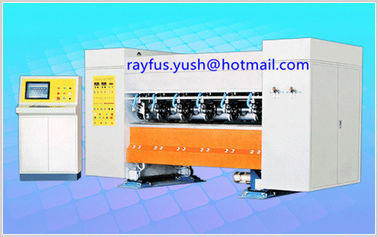 3 Layer Corrugated Cardboard Production Line / Overhead Conveyor Bridge With Vacuum Suction Stand