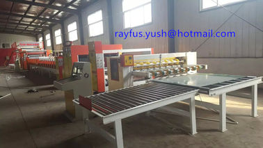 3 4 5 Ply Hard Cardboard Production Line Rotary Cut Off Helical Knife Cut To Sheet