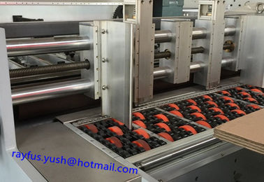 Automatic Lead Edge Flat Bed Die Punching Machine With Stripping Corrugated