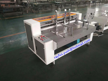 Small Inner Box Rotary Slotter / Slitting Corner Cutting Carton Box Making Machine