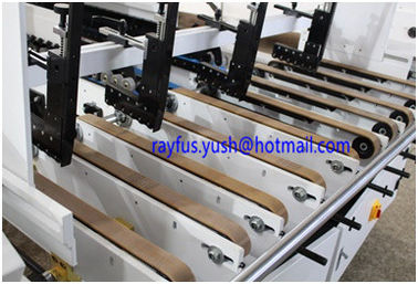 4 6 Corner Semi Auto Folder Gluer / Carton Folding And Gluing Machine