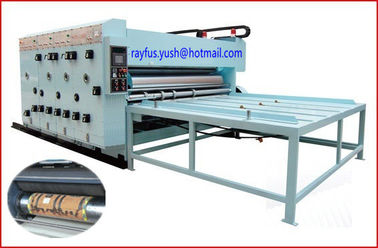 Auto Print 4 Colour Machine Flexo Printing Die Cutting Semi Auto Chain Feeding