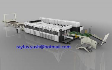 Flexo Printing Machine For Carton Slotting Die Cutting Stacking Save Labor