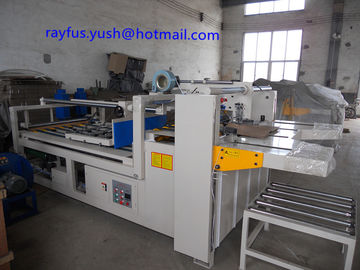 Semi Auto Carton Folding And Gluing Machine Corrugated Box Making Easy Operation