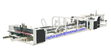 Touch Screen Corrugated Carton Box Making Machine / Automatic Folder Gluer Stitcher