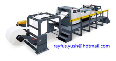 Automatic Carton Box Manufacturing Machine Paper Roll to Sheet Cutter Stacker print mark Sensor