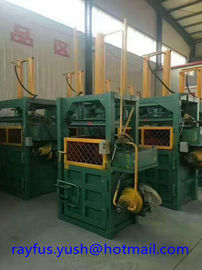 Mobile Mini Cardboard Baler Machine / Single Cylinder Portable Cardboard Baler