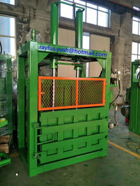 Dual Cylinder Hydraulic Baler Machine Push Out For Waste Carton Box Corrugated Cardboard