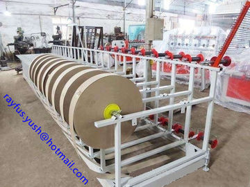 four heads Paper Pipe Making Machine PLC control Inverter adjust Speed