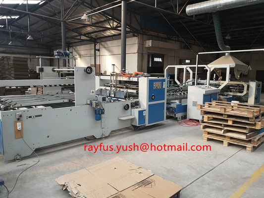 PLC 1200*2400mm 120pcs/Min Used Folder Gluer Machine