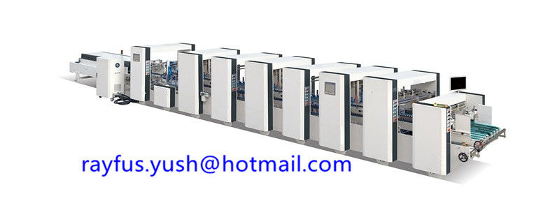 4 6 Corner Semi Auto Folder Gluer / Carton Folding And Gluing Machine