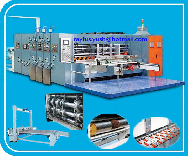 1 ~ 5 Colors Printing Die Cutting Machine For Cardboard / Flexo Printer Slotter Machine