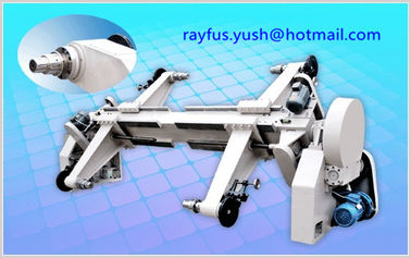 Corrugator Line Single Facer / Electric Shaftless Mill Roll Stand Support Two Paper Roll