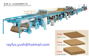 3 5 7 Layer Corrugated Carton Box Making Machine Various Flute Low Medium High Speed