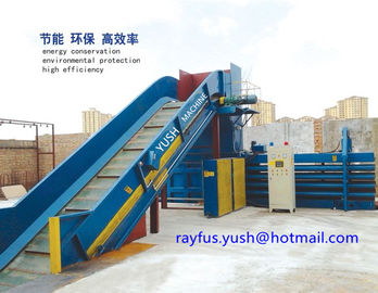 Waste Carton Automatic Cardboard Baler Machine / Cardboard Compactor Machine